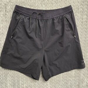 Gymshark Apex Run 7" Shorts Men Large Black Athletic Drawstring Training Outdoor